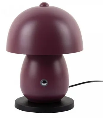 Image de Leitmotiv - Lampe de table Mono Led - Violet foncé - Ø14cm Lampe de table - Lampe de chevet, salon, chambre à coucher