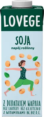 Zdjęcie produktu dla Lovege Napój Roślinny Sojowy z Wapniem 1L Sante bez dodatku cukru