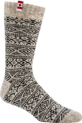 Produktbild von FussFreunde 2 Paar Canadian Socks, THERMO-Wollsocken mit 80% Schafwolle, Schwarz, Größe 43-46