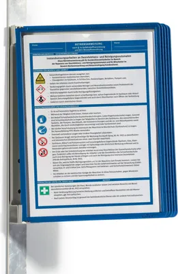 Produktbild von Sichttafelsystem Vario Magnet Wall 5 grau 5 Tafeln dunkelblau Packung mit 5 Stück