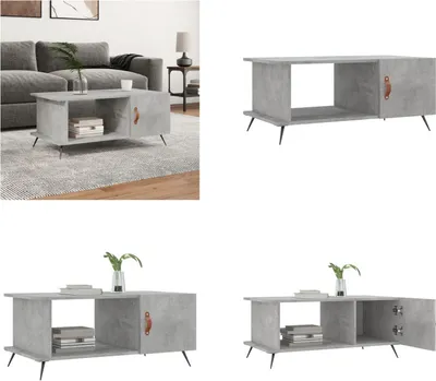 Produktbild von vidaXL Couchtisch Betongrau 90x50x40 cm Holzwerkstoff - Couchtisch - Couchtische - Beistelltisch - Sofatisch