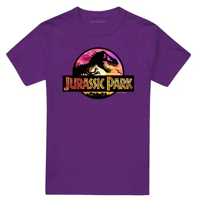 Image de T-shirt Jurassic Park, modèle unie pour hommes/femmes, référence TV42166 (taille XL), couleur violet