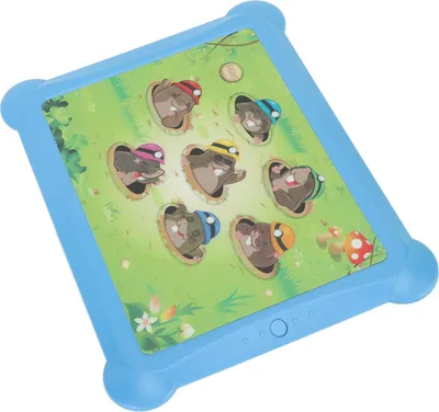 Produktbild von Elektrisches Maulwurfshämmerspielzeug, verbessert die Koordination, 7 LED-Beleuchtung, tragbares elektronisches Spielpad für Kinder, Blau
