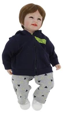 Zdjęcie produktu dla 55 cm miękka lalka, urocza lalka chłopca w stylu reborn, niemowlę, małe dziecko, dzieci, prezent urodzinowy, zabawka