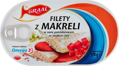 Obrázek produktu pro Filet z makrely v chilli omáčce Graal 170 g