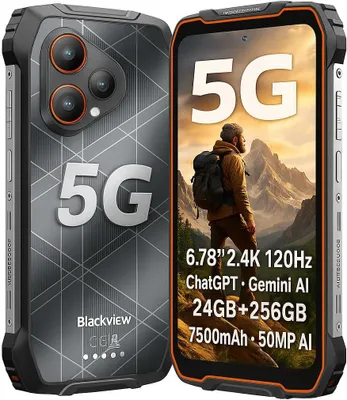 Produktbild von Blackview BL7000 Pro Outdoor Smartphone 5G - 7500mAh Akku, 6.78" 120Hz Display, 24GB RAM 256GB ROM, 50MP + 20MP Nachtsicht Kamera, NFC