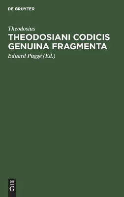 Produktbild von Theodosiani Codicis Genuina Fragmenta
