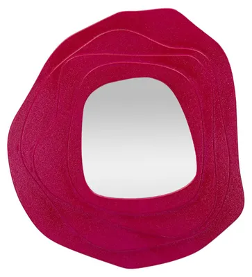 Produktbild von Wandspiegel Dalia Fuchsia mit organischer Form 98x104 cm