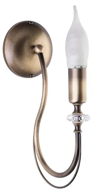 Productafbeelding van Wandlamp MELANI, antiek goud, 1xE14, 15W, metaal, afmetingen: 31x11x18cm, IP20, Jupiter