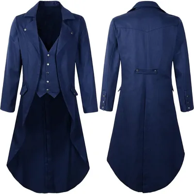 Productafbeelding van Gothic Frack Heren Cosplay Kostuum voor Halloween