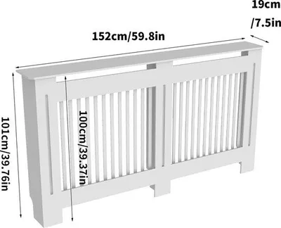 Immagine prodotto di Rivestimento per radiatori verticali, bianco