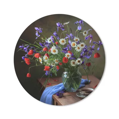 Produktbild von MuchoWow® Mauspad Mousepad Blumen - Tee - Stilleben 30x30 cm - Mousepads - Maus Mat - Pad - Mausunterlage - Tischunterlage - Schreibtischmatten