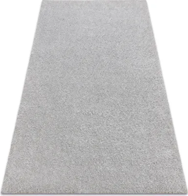 Zdjęcie produktu dla Dywan BUENOS 7005 shaggy jednolity, jednokolorowy srebrny szary 180x270 cm
