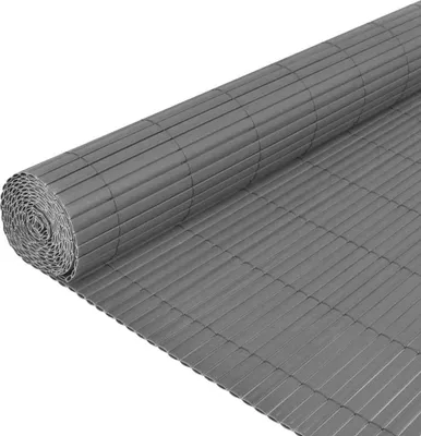 Obrázek produktu pro vidaXL Zahradní plot oboustranný PVC 90 x 500 cm šedý