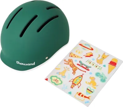 Obrázek produktu pro Helma pro děti Thousand JR, zelená barva, velikost XS (49-53 cm) – lehká a bezpečná.