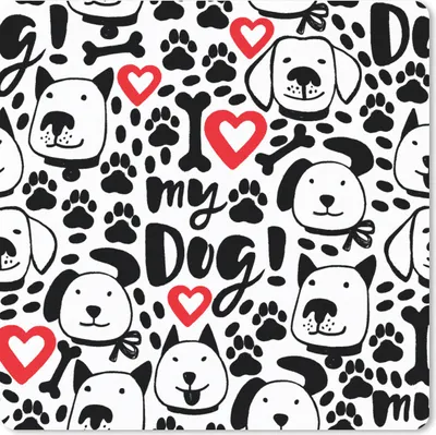 Produktbild von MuchoWow® Mauspad Mousepad Muster - Hund - Zitat - Jungen - Mädchen - Kinder - Kinder 30x30 cm - Mousepads - Maus Mat - Pad - Mausunterlage - Gaming