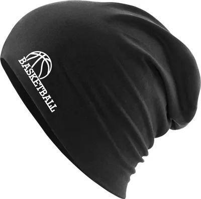 Produktbild von Huuraa Beanie Basketball Ball Black One Size Baumwolle und Elasthan Mütze Geschenkidee