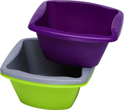 Image de Bac à laver angulaire en polypropylène 6 litres - Roulor