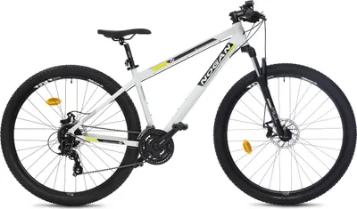 Produktbild von Nogan Gravel PRO+ Mountainbike 29 Zoll Small Arctic White - StVZO Beleuchtung
