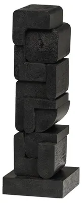 Image de Sculpture décorative Isan en bois noir