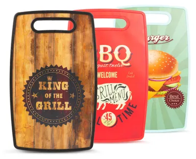 Image de Planche à découper - "BBQ" - 3 modèles différents - 37 x 23 cm
