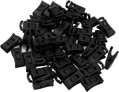 Immagine prodotto di Set di mollette per calzini - 40 pezzi - Mollette da lavatrice - Accessori pratici per il carico - Nero - Nessuna piega