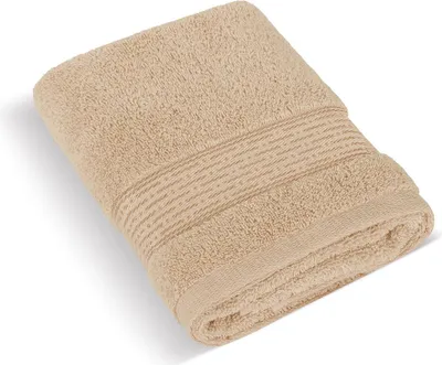 Obrázek produktu pro Froté ručník 50x100cm proužek 450g tmavě béžová