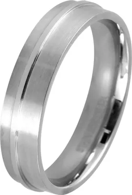 Produktbild von Schmuckring aus rostfreiem Edelstahl für Herren, Partnerring-Design, Größe 72
