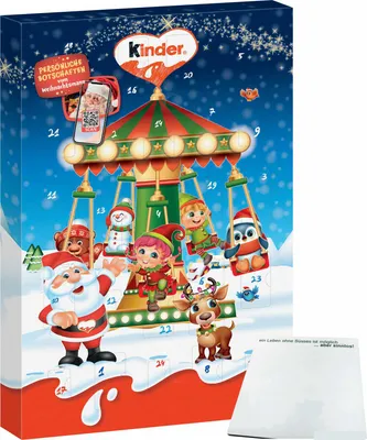 Produktbild von Kinder Mix Adventskalender Motiv: Karussell (151g Packung) + usy Block