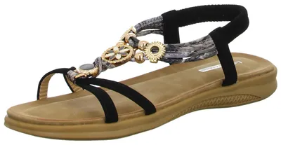 Produktbild von living UPDATED Damen-Sandalette Schwarz, Farbe:schwarz, EU Größe:39