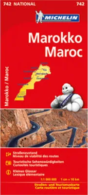 Obrázek produktu pro Michelin Nationalkarte Maroko 1 : 1 000 000