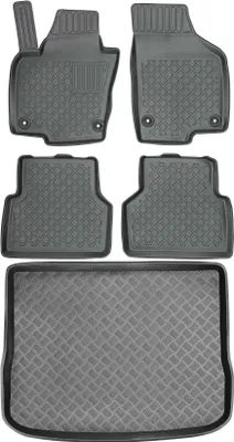 Productafbeelding van Volkswagen Tiguan I SUV (2007-2016) - SET - Vloermatten + Mat voor de bagageruimte