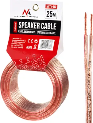 Produktbild von Kabel głośnikowy Audio Hifi - 25 m - Skrętka CCA 2x1,5 mm²