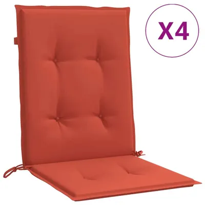Image de Coussin pour chaise basse 4 pcs. Melange Rouge 100x50x4 cm Tissu