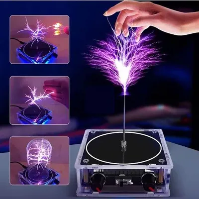 Obrázok produktu pre Multifunkčné laboratórium Tesla | bezdrôtový reproduktor s Bluetooth a efektom výboja | experimentálne zariadenia pre vedu a výučbu | reproduktor s plazmovým oblúkom a Bluetooth