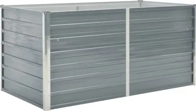 Produktbild von Hochbeet 160 x 80 x 77 cm Verzinkter Stahl Grau