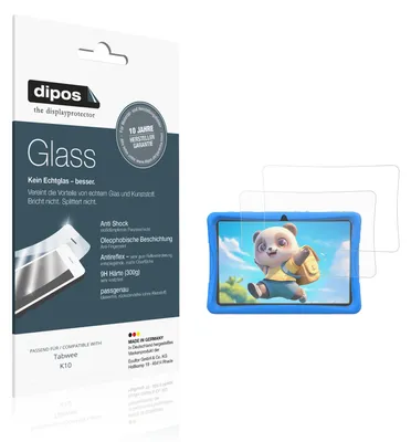 Image de 2x Protection ecrán pour Tabwee K10 mat Verre souple Film Protecteur 9H dipos