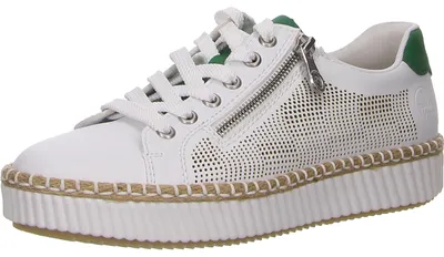 Produktbild von Rieker Schnürhalbschuhe in weiss/weiss kombi, Gr. 42