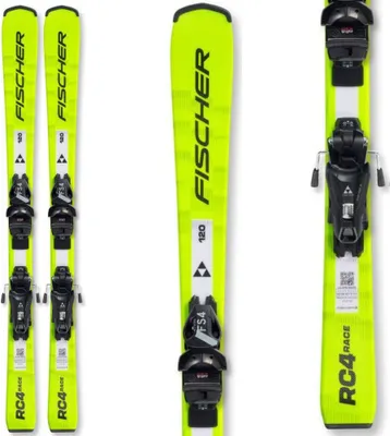 Obrázok produktu pre FISCHER RC4 RACE JR JRS Alpine + FS 4 GW CA JRS Bindungen Gelb 80 cm