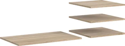 Produktbild von Oakland 1 groß, 3 kleine Regalböden Eiche Nachbildung.