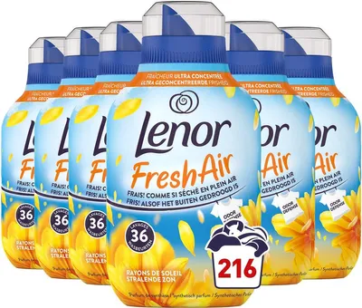 Zdjęcie produktu dla Płyn do płukania tkanin Lenor Fresh Air – Sunbeams – 6 x 36 prań