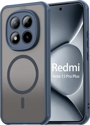 Produktbild von betterfon Matt Case für Xiaomi Redmi Note 15 Pro+ 5G / Poco M8 Pro 5G, Handyhülle, Schutzhülle, Kratzfest, Matt- Blau
