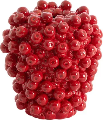 Produktbild von Light & Living - Vase BERRIES - Ø20x22,5 cm - Rot