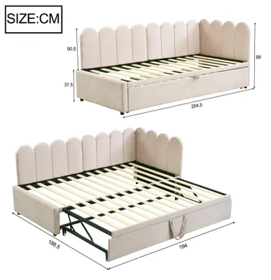 Obrázok produktu pre Kovová posteľ – Jednolôžková posteľ – Oceľová posteľ – Rám postele – Posteľ pre deti – Posteľ 90x200 cm