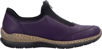 Zdjęcie produktu dla Rieker sneaker damski ozdobny szew niskie buty kwiat N3279, rozmiar:41 EU, kolor:Fioletowy