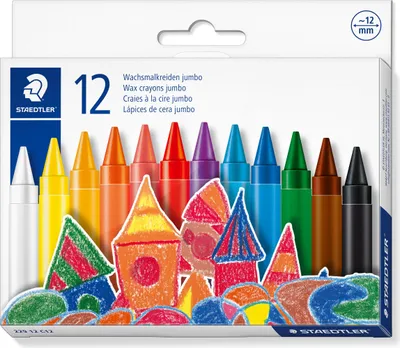 Obrázok produktu pre STAEDTLER voskové pastelky Noris jumbo sada 12 ks 12 mm maloobchod