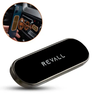Produktbild von REVALL® Magnet Handyhalterung KFZ - Universal Smartphone Halterung Auto – Offroad-geeignet – Magnetisch Handyhalter – Starker Kleber - Magnethalterung