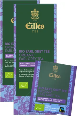 Produktbild von EILLES TEE Teebeutel  & Fairtrade Earl Grey, Sparpack mit 2x25er Box