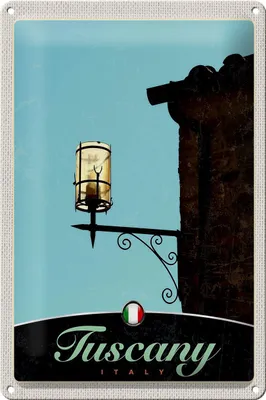 Produktbild von Blechschild Reise 20x30cm Toskana Italien