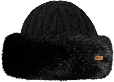 Image de Barts Fur Cable Bandhat Bonnet Noir Hommes,Femmes Noir One Size